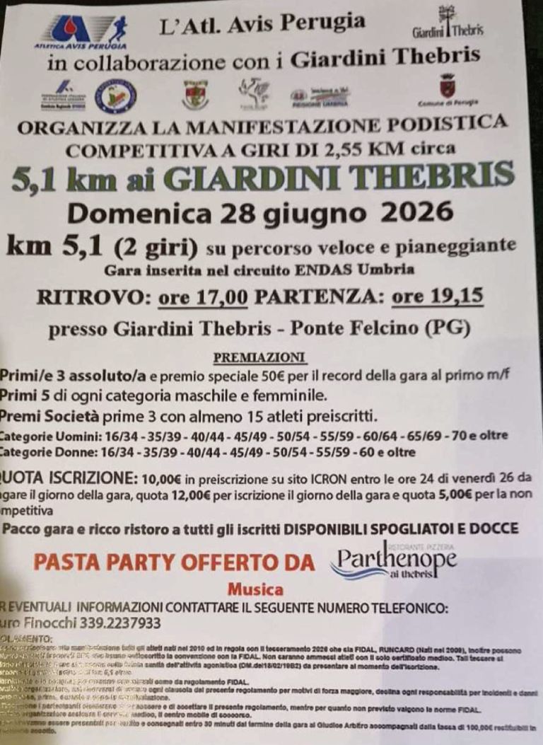 5,1 Km ai Giardini Thebris